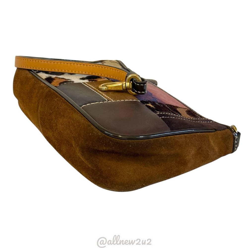 Coach Rare 7071 Legacy Holiday Vintage 2005 Patchwork Demi Baguette Shoulder Bag - Picture 10 of 16